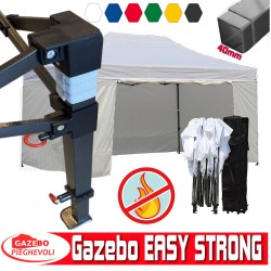 Gazebo EASY  STRONG 3x4,5m - pieghevole e portatile CERTIFICATO IGNIFUGO